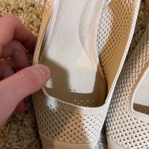 Vivaia Leah 2.0 Pointed-Toe Slingback Sandals Heels Almond - Picture 6 of 14